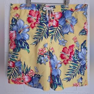 Polo Ralph Lauren Men's Size XL Swim Trunks Yellow Floral Aloha Brand New NWOT